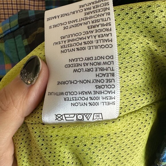 URBAN OUTFITTERS MIXED PLAID BLOCKED TRACK JACKET SIZE S - Picture 9 of 10